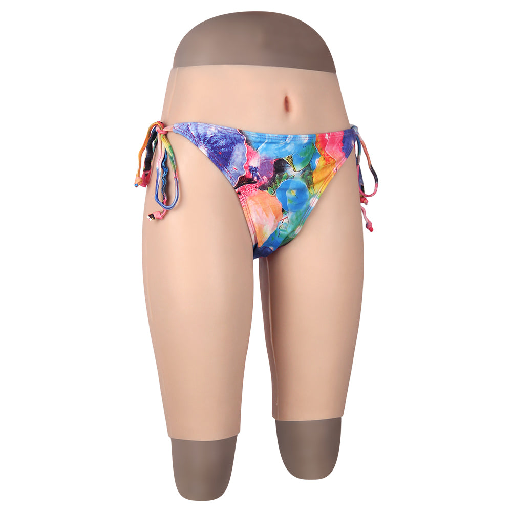 Cross-Love Crossdress Female Realistic Penetrable Vagina Wearable Silicone Pirate Shorts Fifth Pant