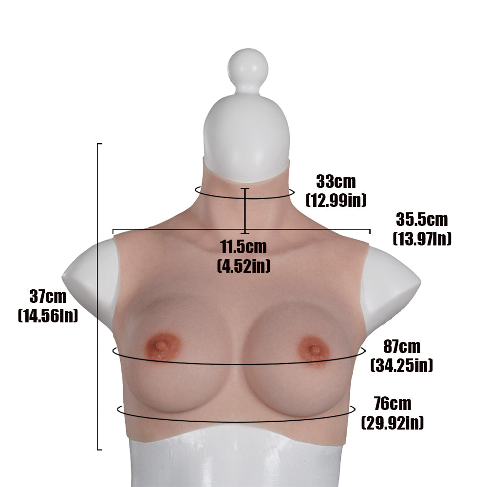 2022 New-arrival Cross-Love Crossdresser Caucasian Silicone Wearable D Cup RealSkin 3.0 Breast Form