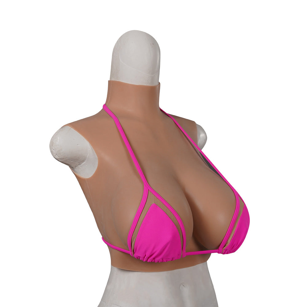 Cross-Love Crossdresser Cosplay Realistic Silicone G cup Costume Crop Top Non-Sleeve Female Upper Body Form