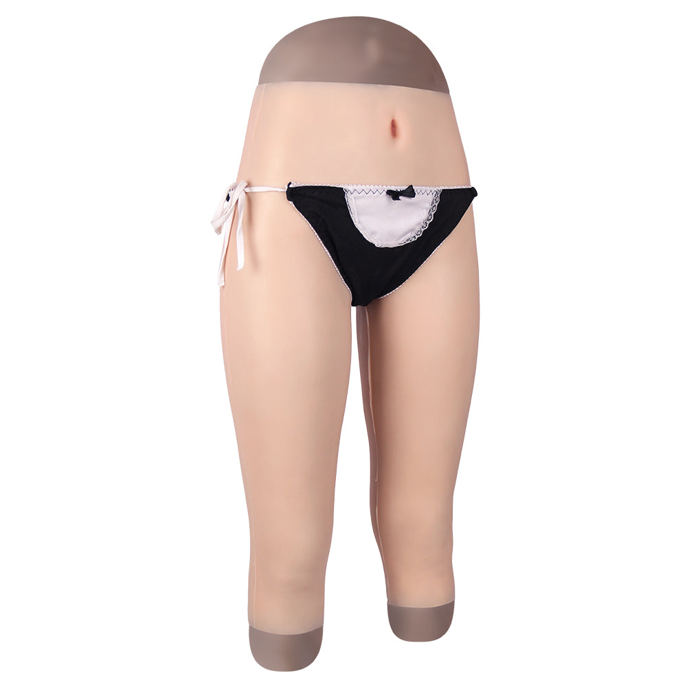 Cross-Love Crossdress Female Realistic Penetrable Vagina Wearable Silicone Short Capri Seventh Pant