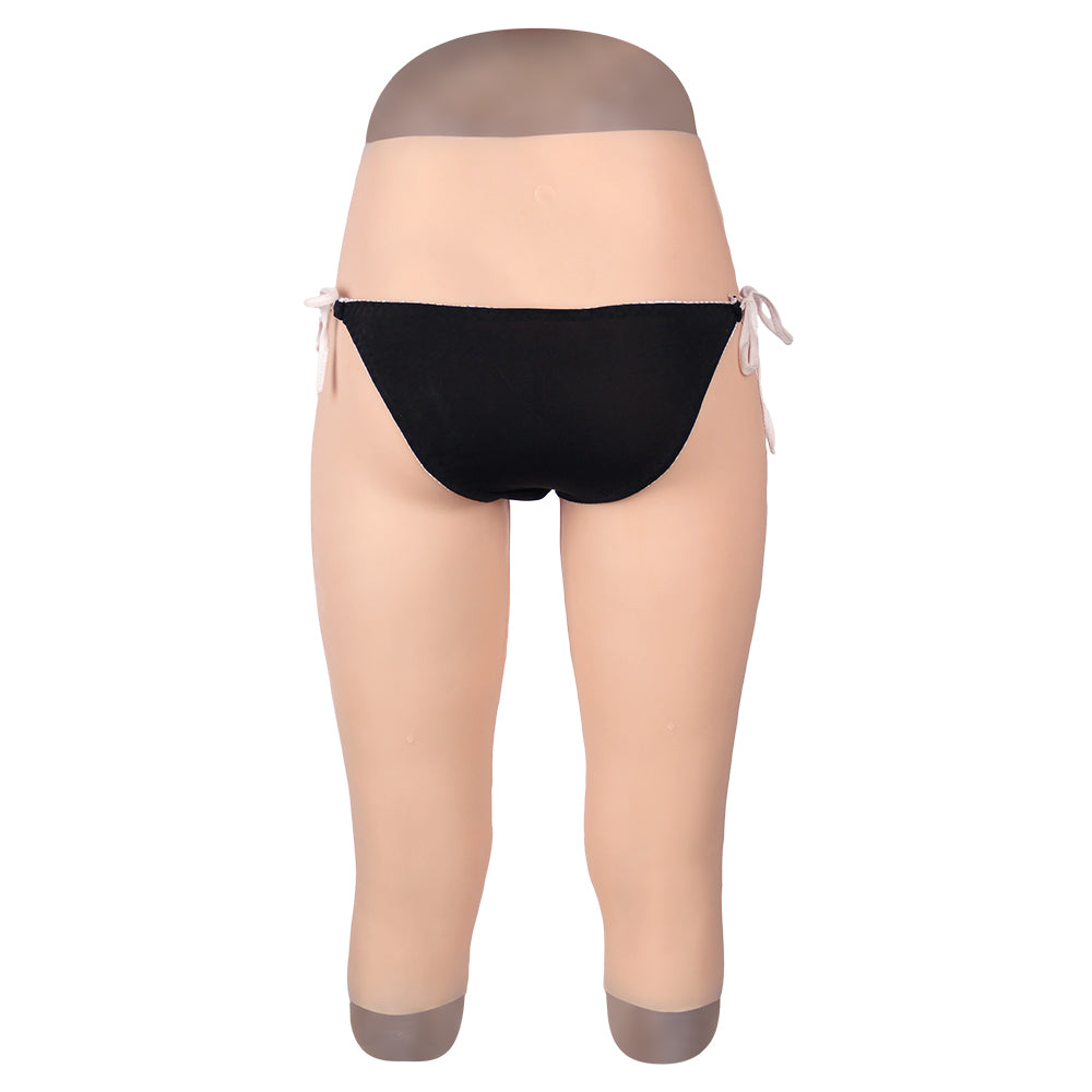 Cross-Love Crossdress Female Realistic Penetrable Vagina Wearable Silicone Short Capri Seventh Pant