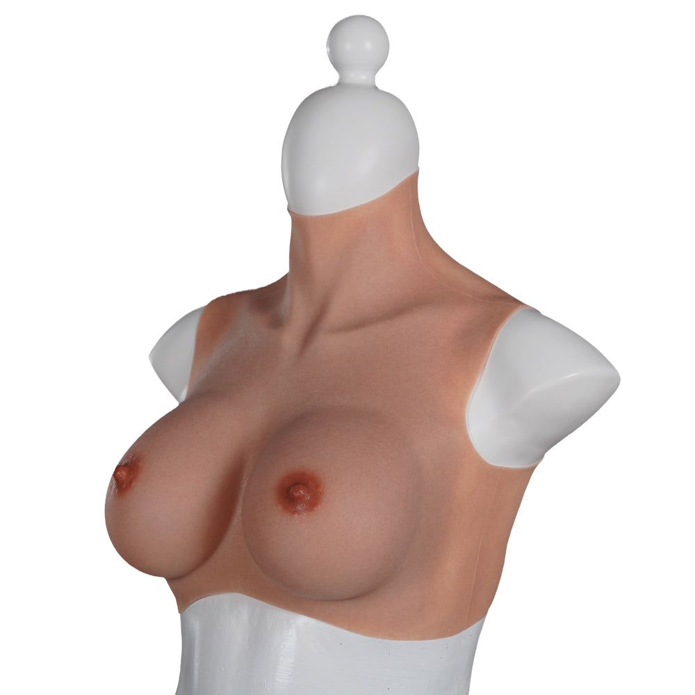 2022 New-arrival Cross-Love Crossdresser Tanned Silicone Wearable E Cup RealSkin 3.0 Breast Form
