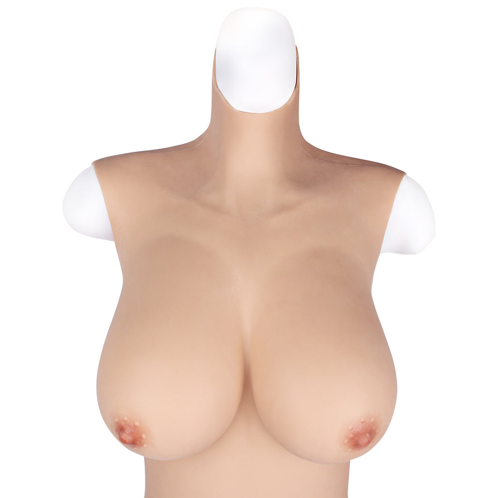 Cross-love Cross Dress Female Silicone Wearable D Cup Sleeveless Body Suit with Lower Ankle-Length Cosplay Costume