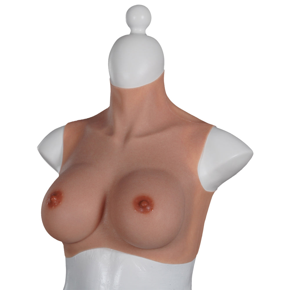 2022 New-arrival Cross-Love Crossdresser Tanned Silicone Wearable E Cup RealSkin 3.0 Breast Form