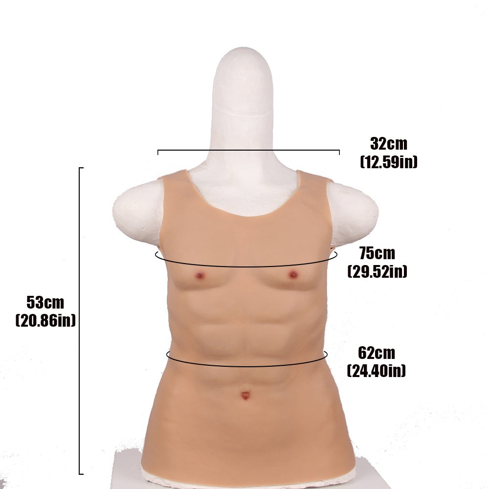 Cross-Love Cross Dress S/L Size Realistic Crop Top Silicone Wearable Upper Muscle Body Form