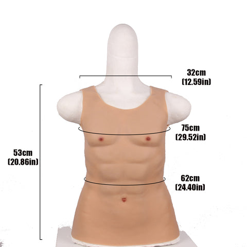 Cross-Love Cross Dress S/L Size Realistic Crop Top Silicone Wearable Upper Muscle Body Form