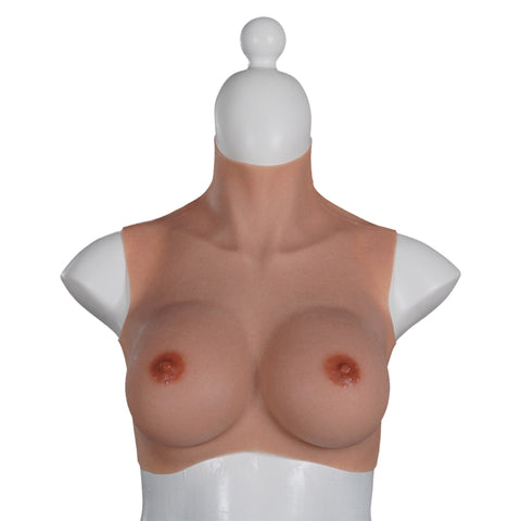 2022 New-arrival Cross-Love Crossdresser Tanned Silicone Wearable E Cup RealSkin 3.0 Breast Form