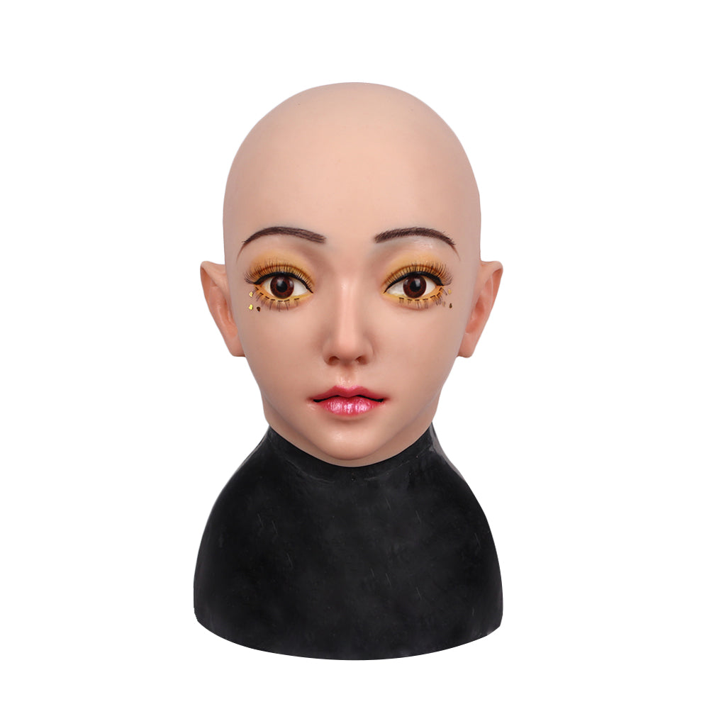 Cross-Love Cross Dress Realistic Silicone Wearable Head Mask Male and Female Drag Queen Cosplay Costume