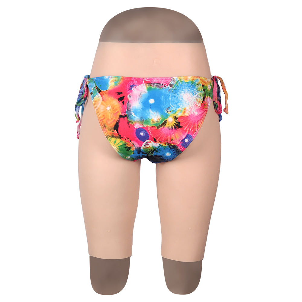 Cross-Love Crossdress Female Realistic Penetrable Vagina Wearable Silicone Pirate Shorts Fifth Pant