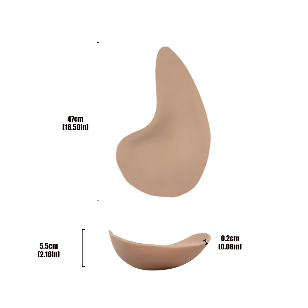Cross-Love Crossdress One-Pair Realistic Silicone False Hip and Butt Enhancement Pad Buttock Push Up Enlargement