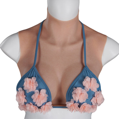 2022 New-arrival Cross-Love Crossdresser Tanned Silicone Wearable D Cup RealSkin 3.0 Breast Form