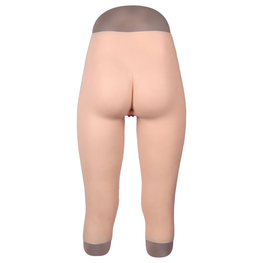 Cross-Love Crossdress Female Realistic Penetrable Vagina Wearable Silicone Short Capri Seventh Pant