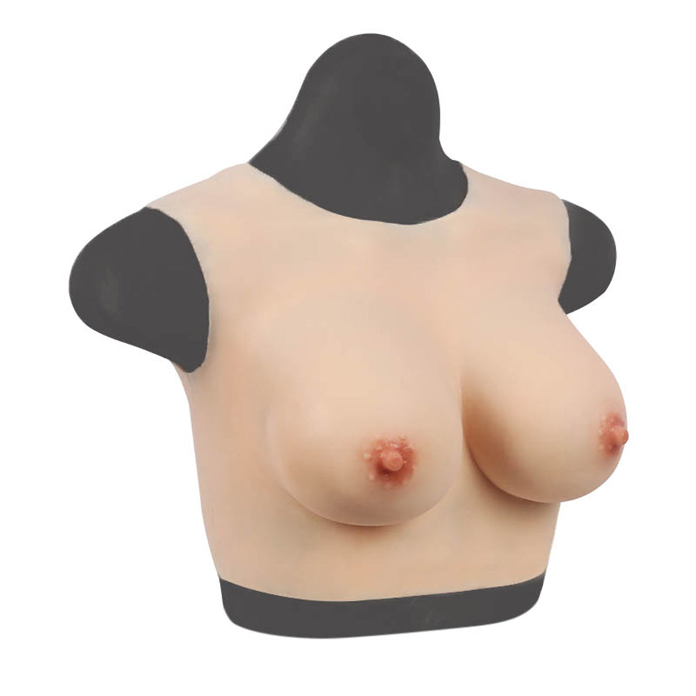 High Realistic Silicone B cup Round Collar Non-Sleeve Female Upper Body Form