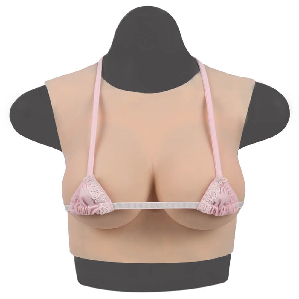 High Realistic Silicone B cup Round Collar Non-Sleeve Female Upper Body Form