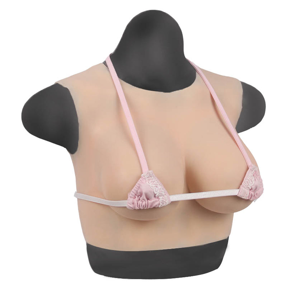 High Realistic Silicone B cup Round Collar Non-Sleeve Female Upper Body Form