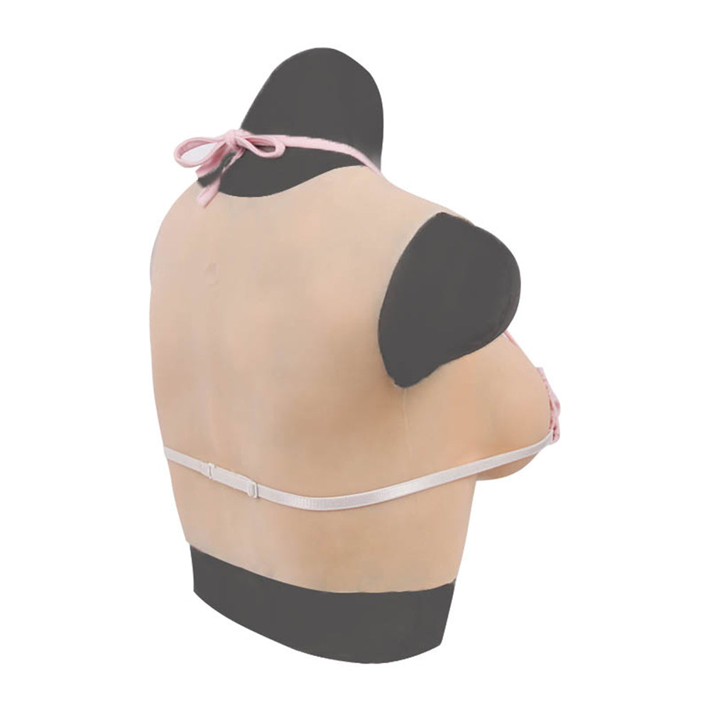 High Realistic Silicone B cup Round Collar Non-Sleeve Female Upper Body Form