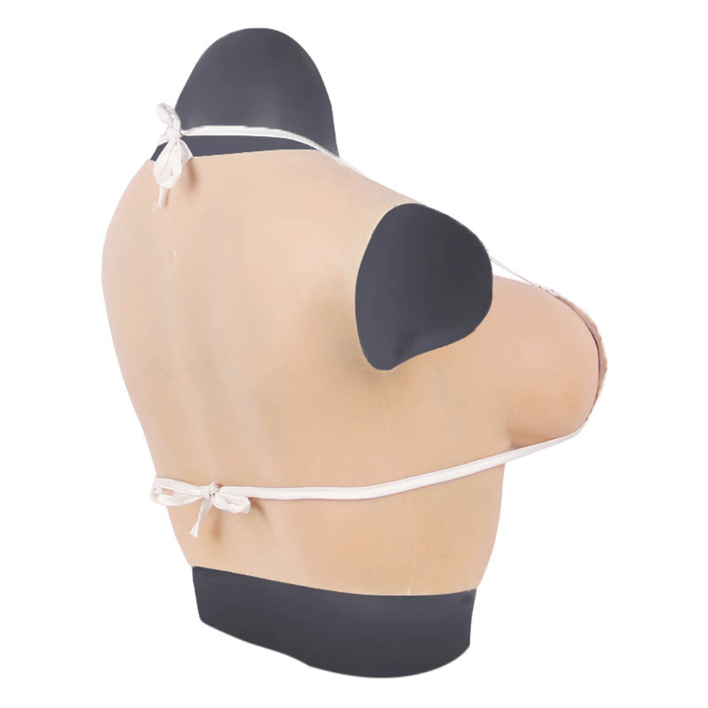 Cross-Love Crossdresser High Realistic Silicone E cup Round Collar Non-Sleeve Female Upper Body Form