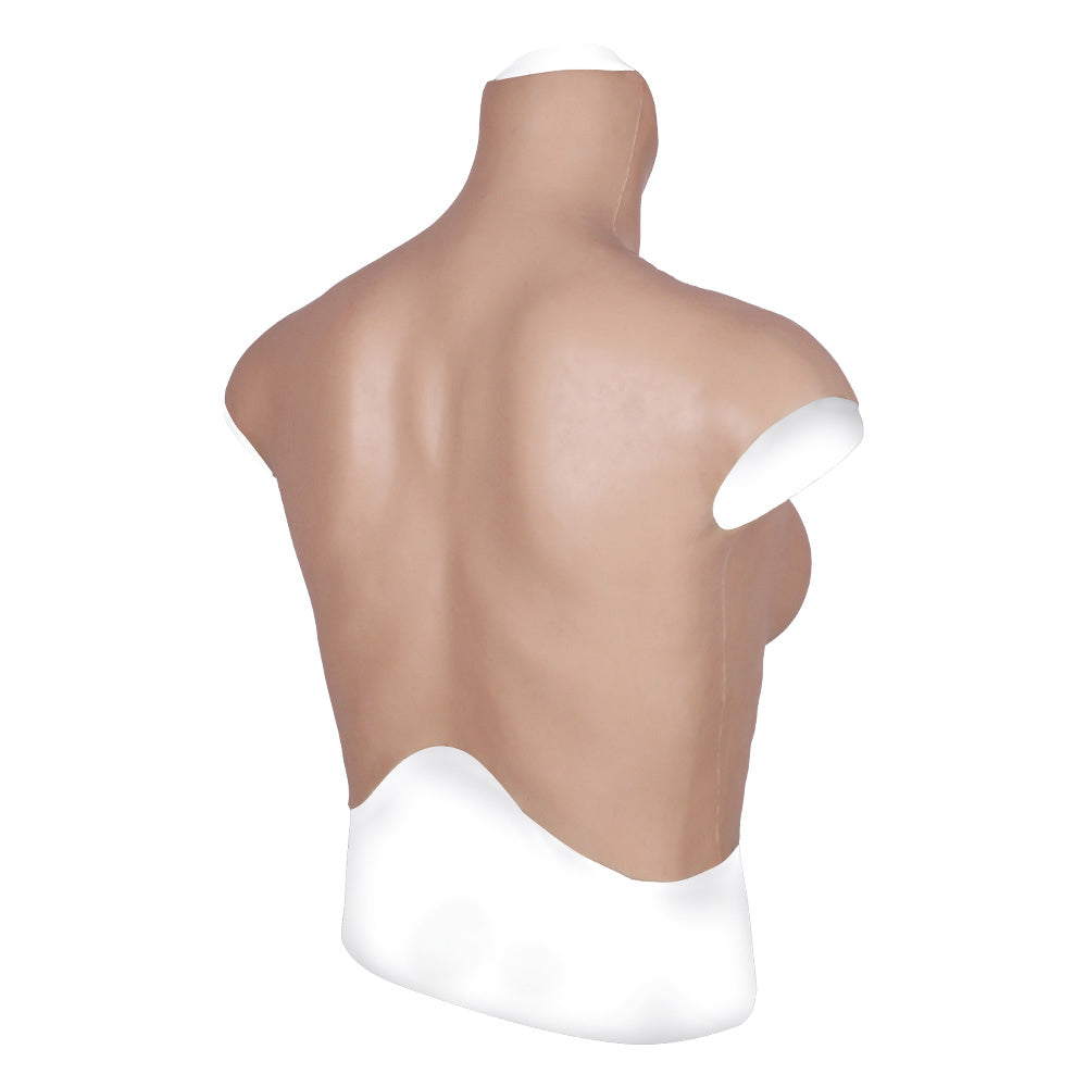 MaleTorso Natural C Cup High Neck Breast Form 7.0 Short Size L