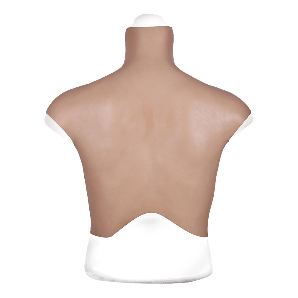 MaleTorso Natural C Cup High Neck Breast Form 7.0 Short Size L