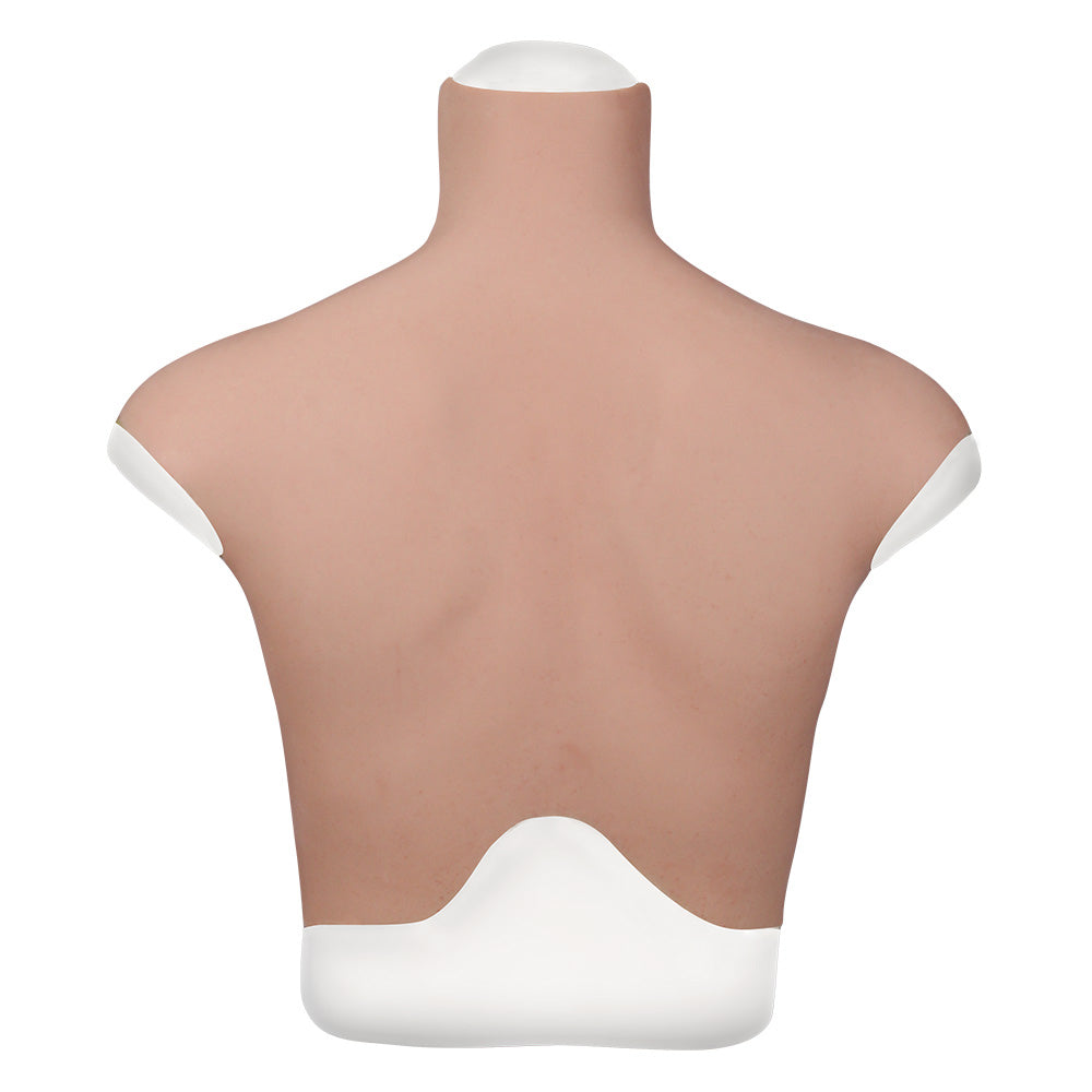 MaleTorso Natural H Cup High Neck Breast Form 7.0 Short Size L