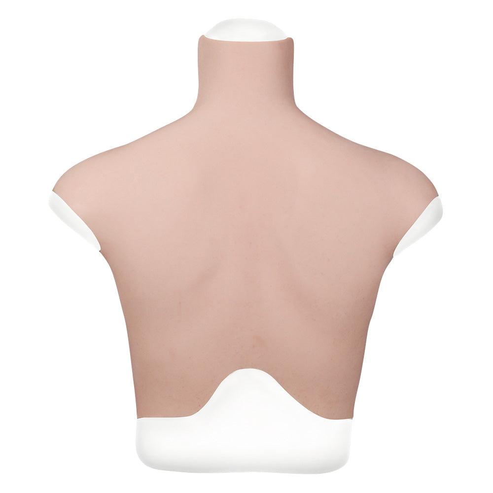 MaleTorso Caucasian H Cup High Neck Breast Form 7.0 Short Size L