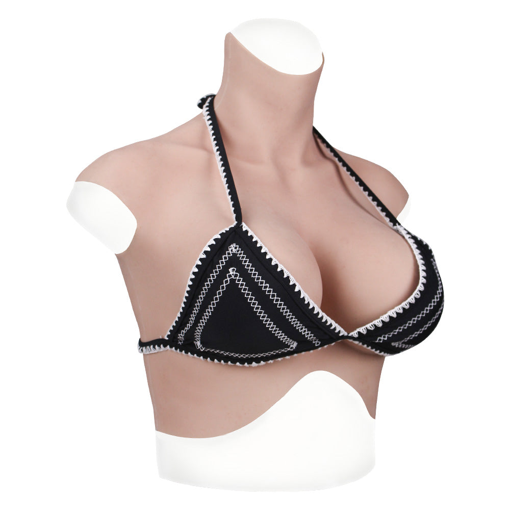MaleTorso Caucasian H Cup High Neck Breast Form 7.0 Short Size L