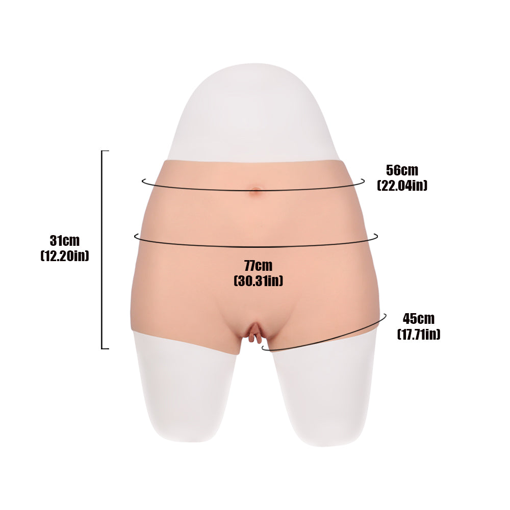 S size Prosthetic Vagina Panties with Butt and Hip Enhanced Effect