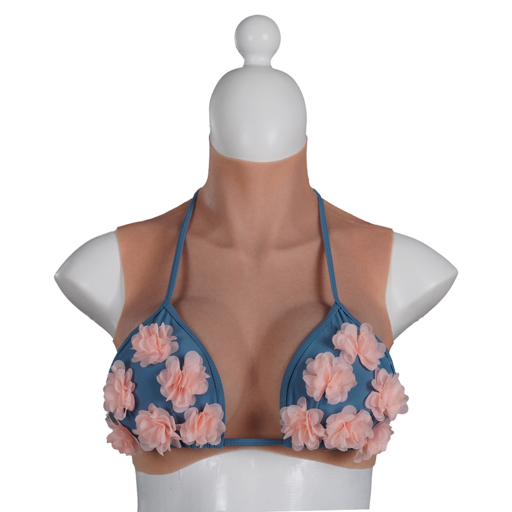 2022 New-arrival Cross-Love Crossdresser Tanned Silicone Wearable E Cup RealSkin 3.0 Breast Form