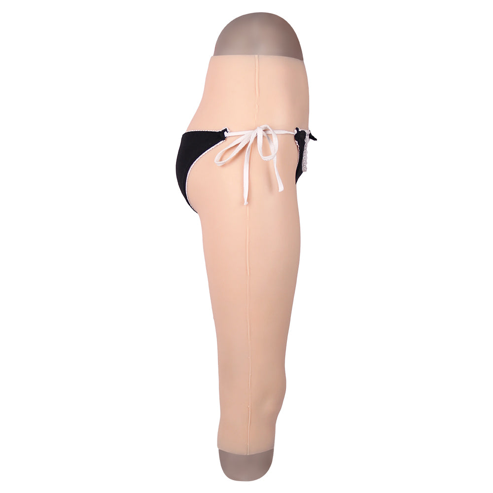 Cross-Love Crossdress Female Realistic Penetrable Vagina Wearable Silicone Short Capri Seventh Pant