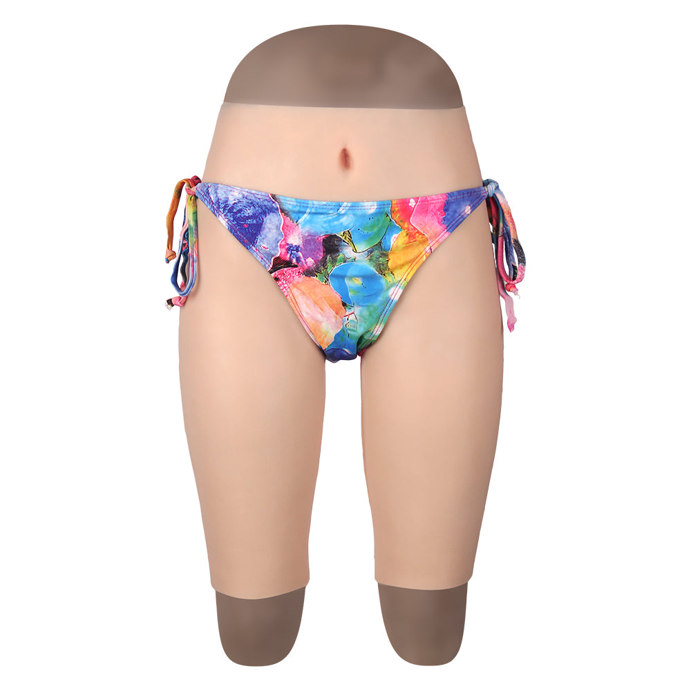 Cross-Love Crossdress Female Realistic Penetrable Vagina Wearable Silicone Pirate Shorts Fifth Pant